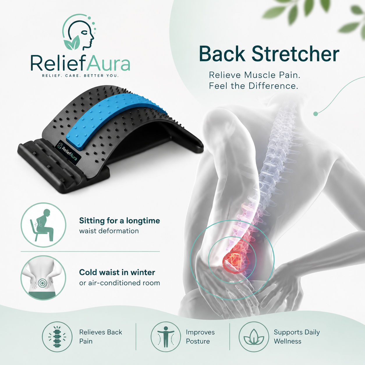 Advanced Back Relief Arch and Posture Corrector