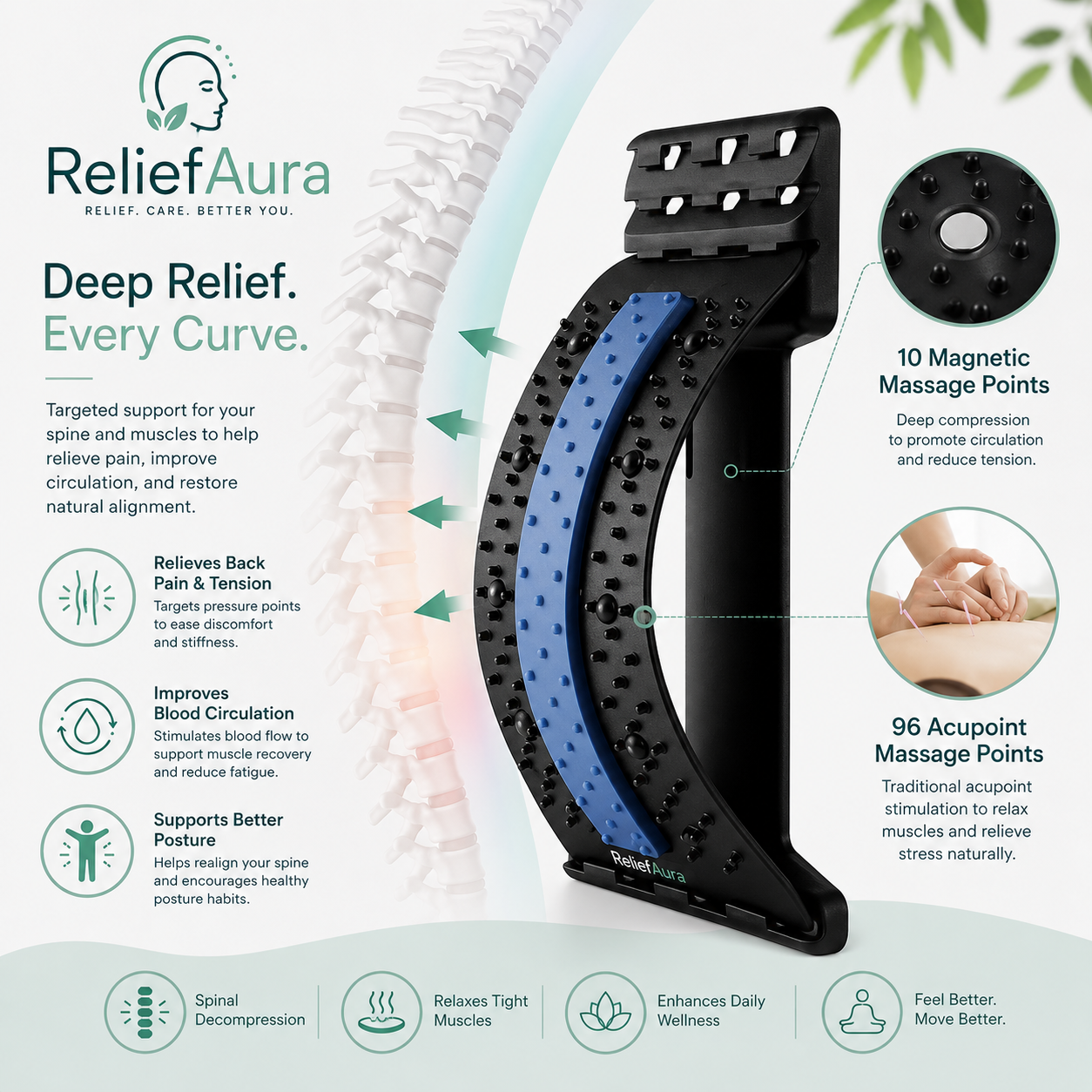 Advanced Back Relief Arch and Posture Corrector