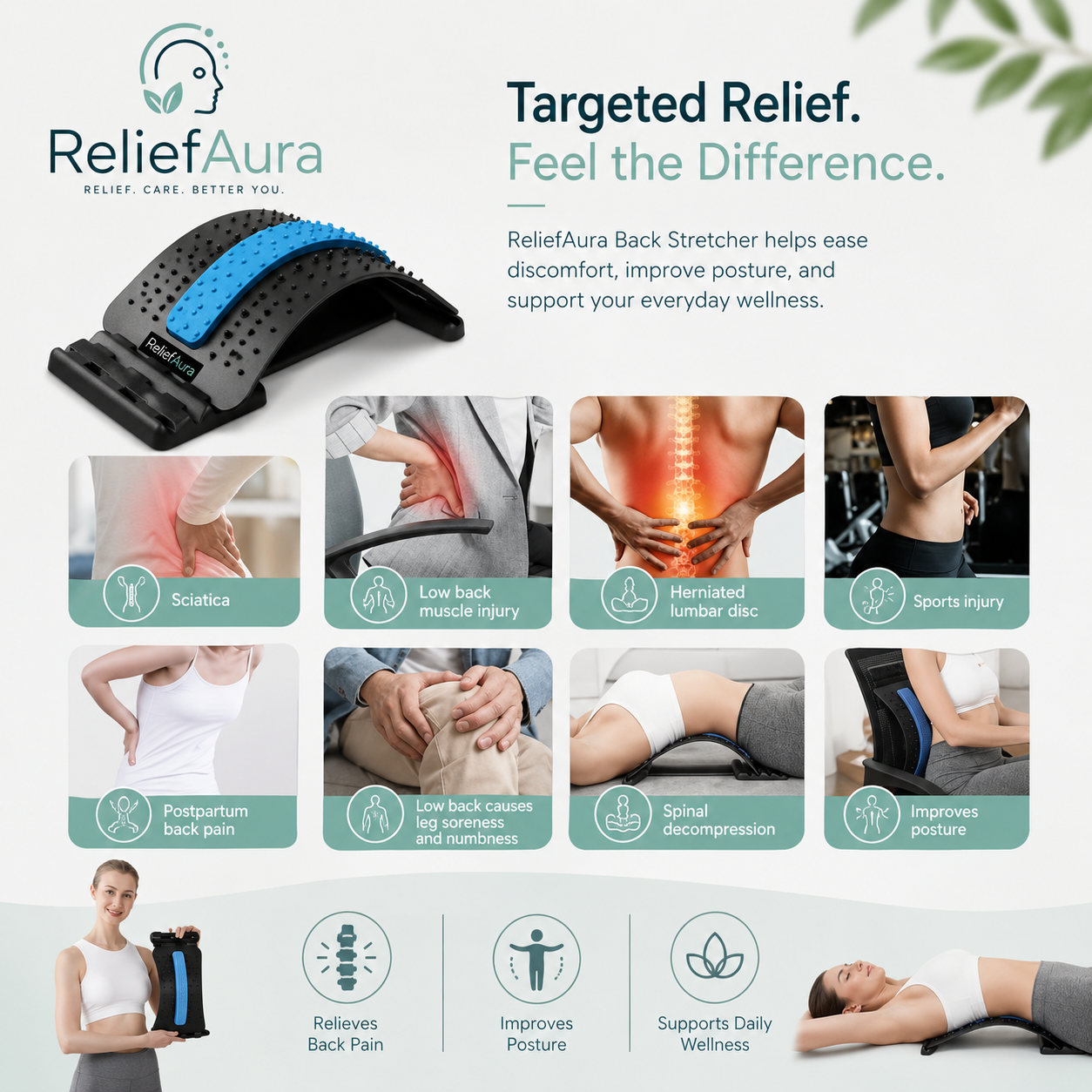 Advanced Back Relief Arch and Posture Corrector